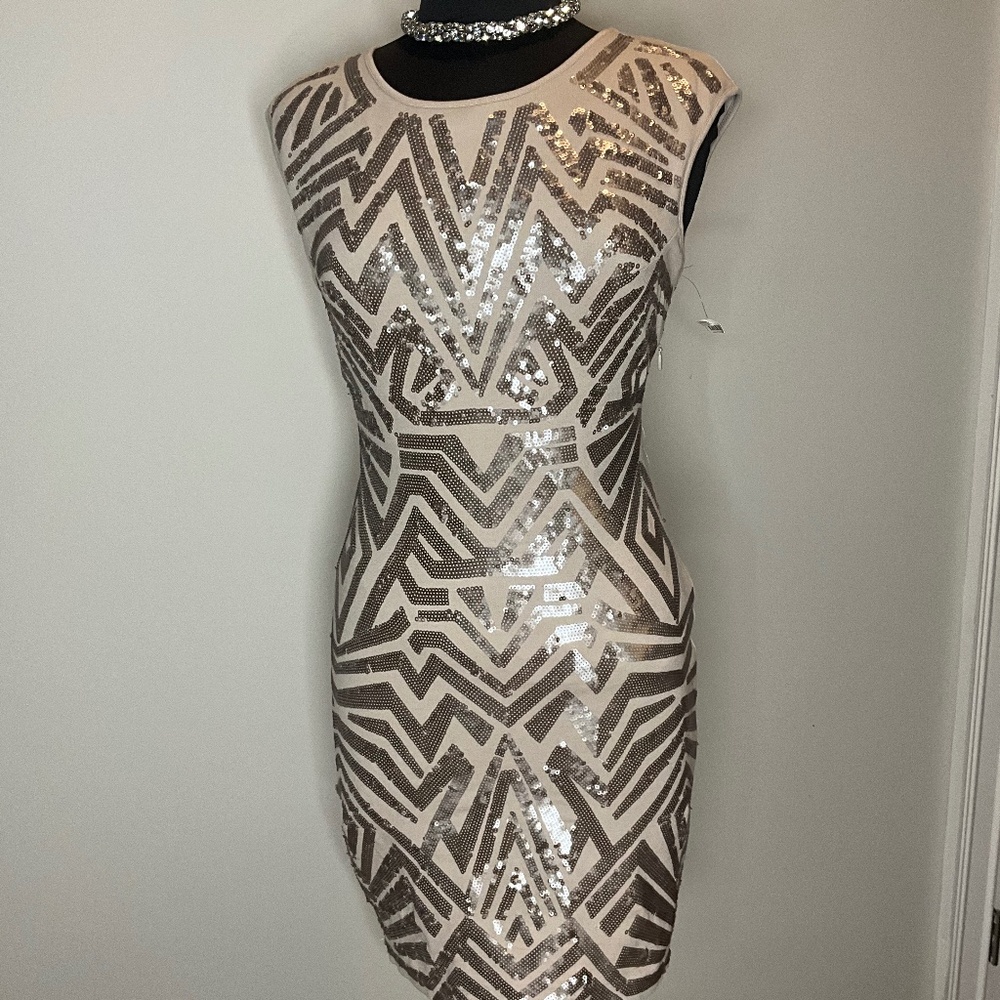 *BCBGMaxazria Sequin Cocktail Dress*